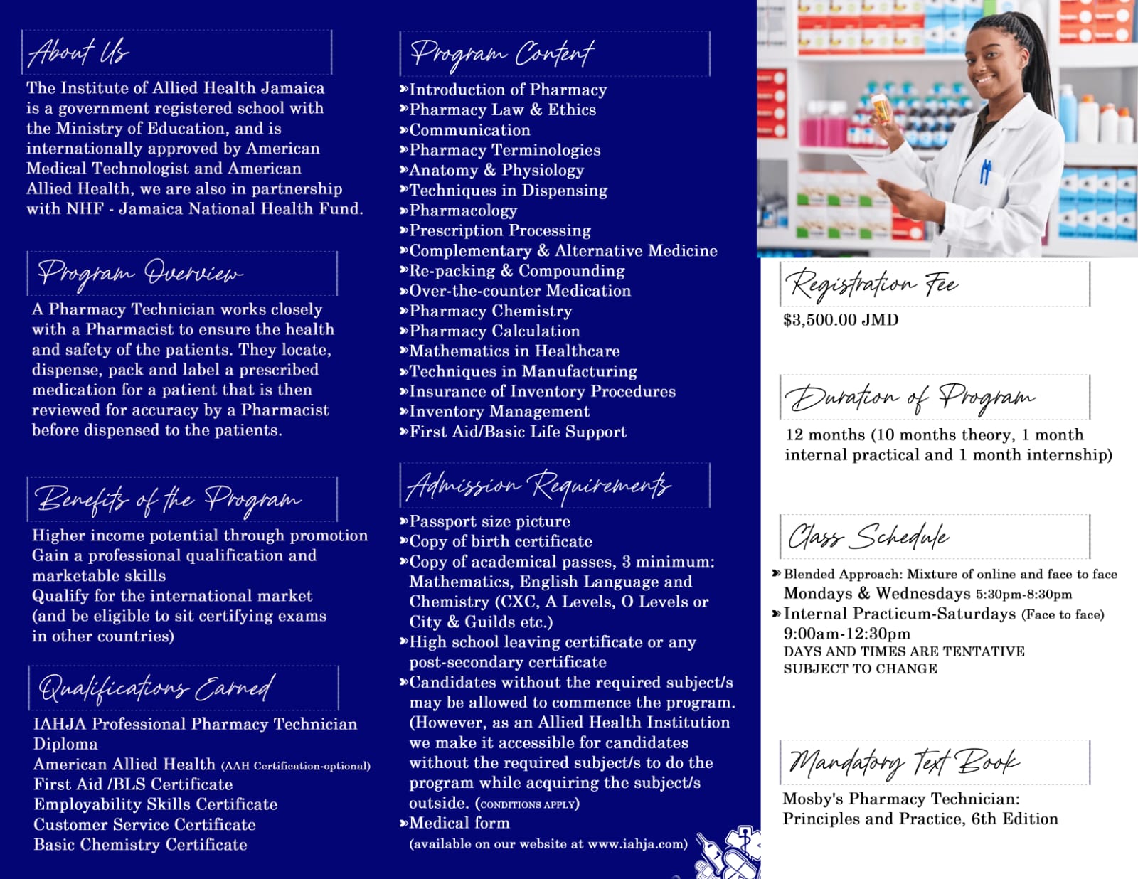 Programme Updates - Institute of Allied Health Jamaica